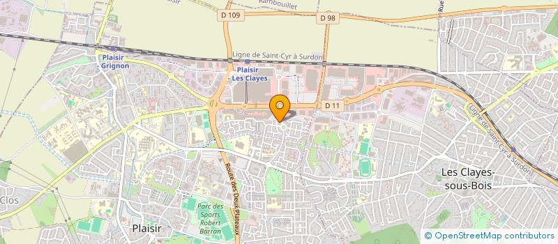 localisation de l'entreprise GIE IMAGERIE LES CLAYES à PLAISIR