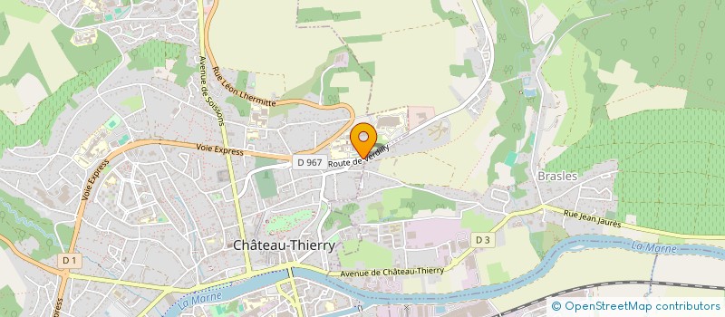 localisation de l'entreprise GIE IMAGERIE MEDICALE DE CHATEAU-THIERRY à CHATEAU-THIERRY
