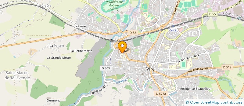 localisation de l'entreprise GIE IMAGERIE MEDICALE DE VIRE à VIRE-NORMANDIE