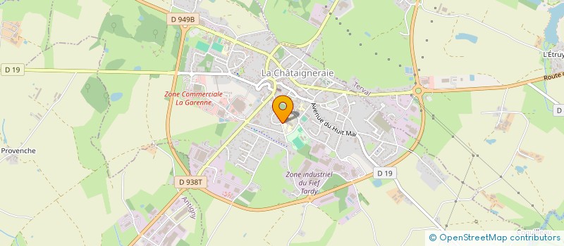 localisation de l'entreprise GIE IMAGERIE MEDICALE DES COLLINES VENDEENNES  LA CHATAIGNERAIE