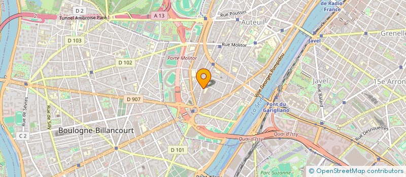 localisation de l'entreprise GIE IMAGERIE MEDICALE PORTE DE ST-CLOUD à PARIS