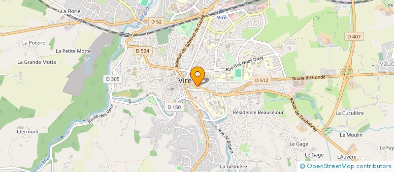 localisation de l'entreprise GIE INAU  VIRE NORMANDIE