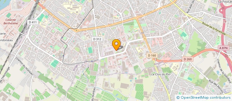 localisation de l'entreprise GIE INFORMATIQUE DES SPSTI DES PAYS DE LA LOIRE  ANGERS