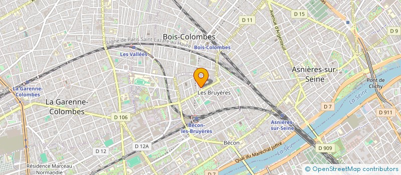 localisation de l'entreprise GIE INKRIZ  ASNIERES-SUR-SEINE