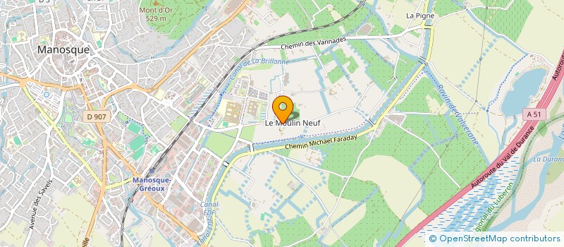 localisation de l'entreprise GIE IRM 04 à MANOSQUE