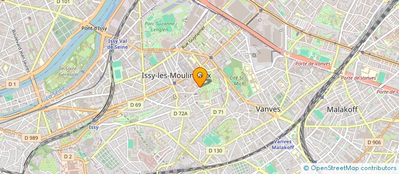 localisation de l'entreprise GIE IRM DE L'HOPITAL SUISSE DE PARIS à ISSY-LES-MOULINEAUX