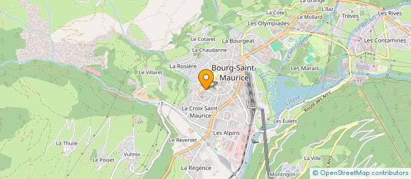 localisation de l'entreprise GIE IRM DE LA TARENTAISE  BOURG-SAINT-MAURICE