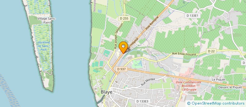 localisation de l'entreprise GIE IRM HAUTE-GIRONDE à BLAYE