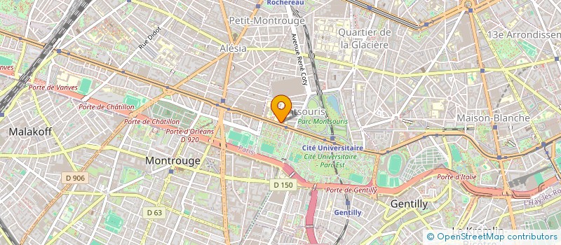 localisation de l'entreprise GIE IRM SQUARE MUTUALITE MONTSOURIS  PARIS