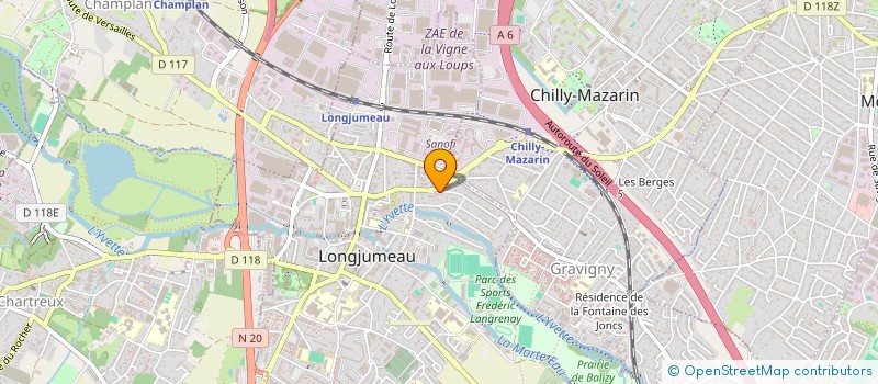 localisation de l'entreprise GIE JURIDIQUE JEGARD CREATIS à LONGJUMEAU
