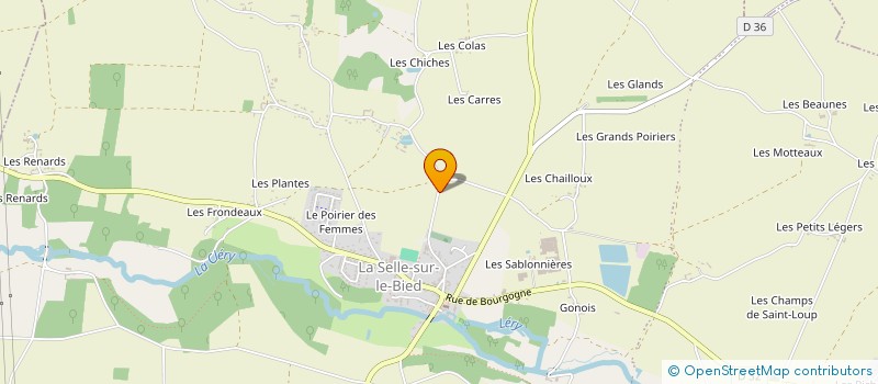 localisation de l'entreprise GIE L'ENCLUME  LA SELLE-SUR-LE-BIED