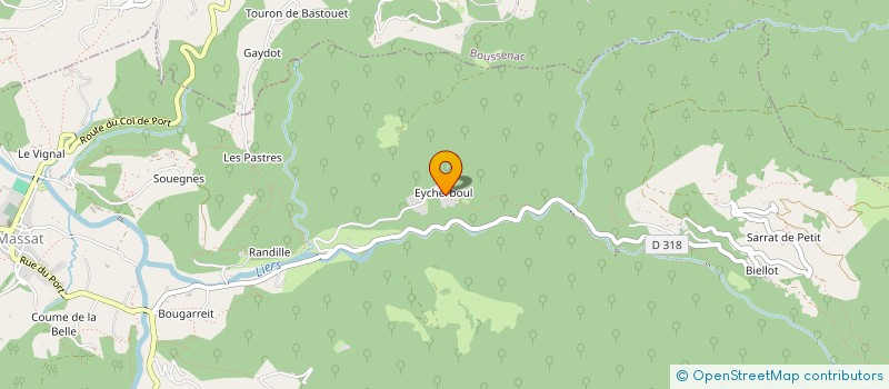 localisation de l'entreprise GIE LA CA BOSSE à MASSAT