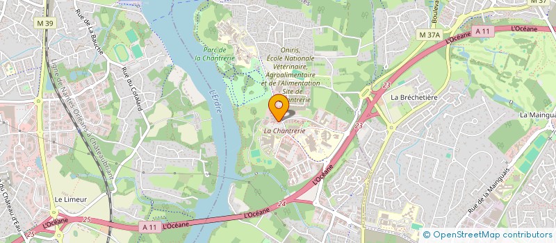 localisation de l'entreprise GIE LA CHANTRERIE à NANTES
