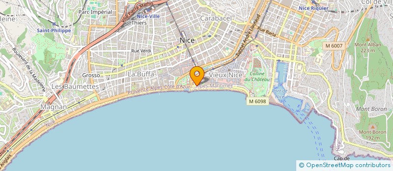 localisation de l'entreprise GIE LA COLLECTION HOTELS 3 A à NICE