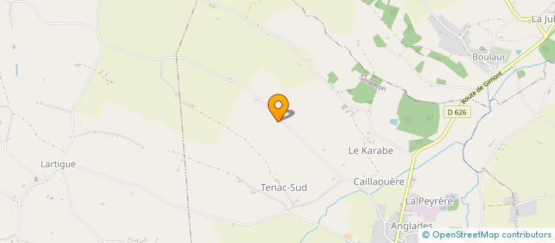 localisation de l'entreprise GIE LA FERME DE MAZERES à LARTIGUE
