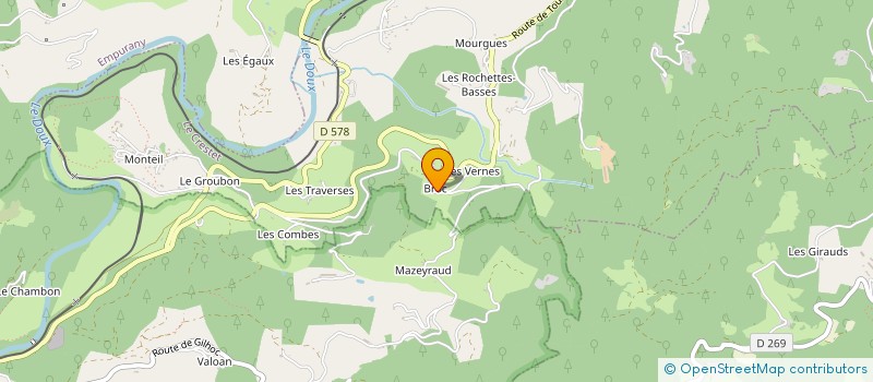 localisation de l'entreprise GIE LA FERME DU CHATAIGNIER à LAMASTRE