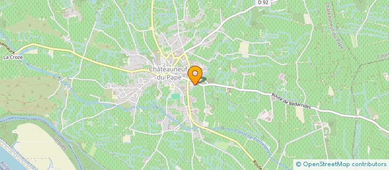 localisation de l'entreprise GIE LA PONTIFICALE  CHATEAUNEUF-DU-PAPE