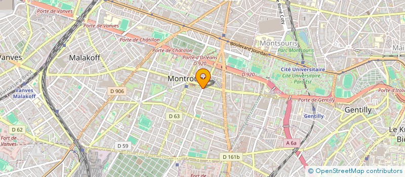 localisation de l'entreprise GIE LAFAL à MONTROUGE