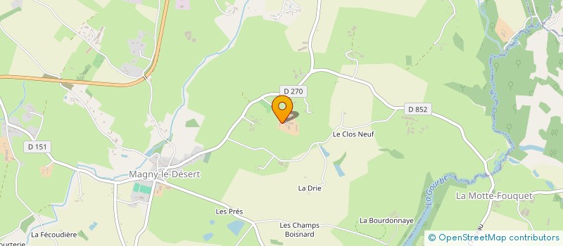 localisation de l'entreprise GIE LAITIER MAGNY LE DESERT à MAGNY-LE-DESERT