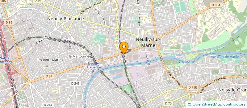 localisation de l'entreprise GIE LE BAOBAB à NEUILLY-SUR-MARNE
