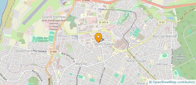 localisation de l'entreprise GIE LE HAVRE MONTGAILLARD à LE HAVRE