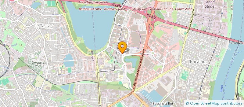 localisation de l'entreprise GIE LES AUBIERS LE LAC  BORDEAUX