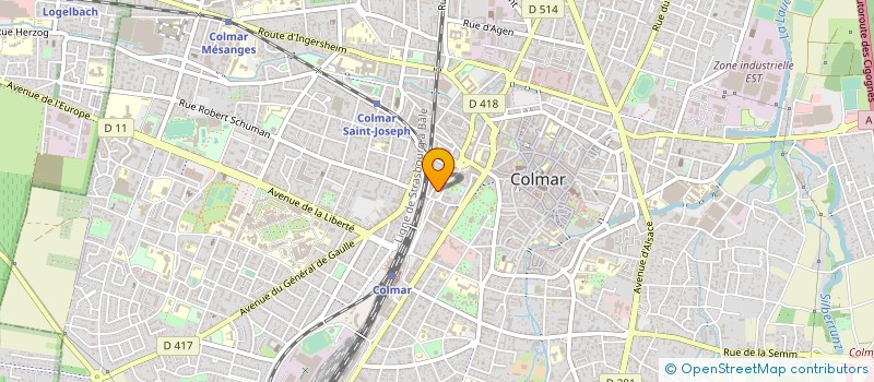 localisation de l'entreprise GIE LES DOMAINES DE LA CHARTE à COLMAR