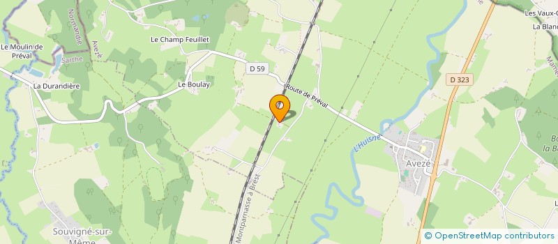 localisation de l'entreprise GIE LES FERMES DU VAL D'HUISNE  LA CHAPELLE-DU-BOIS