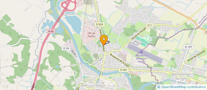 localisation de l'entreprise GIE LES HUIT AIRE SUR ADOUR à AIRE-SUR-L'ADOUR
