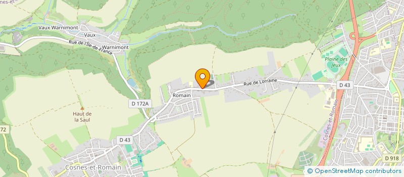 localisation de l'entreprise GIE LES HUIT LONGWY  COSNES-ET-ROMAIN