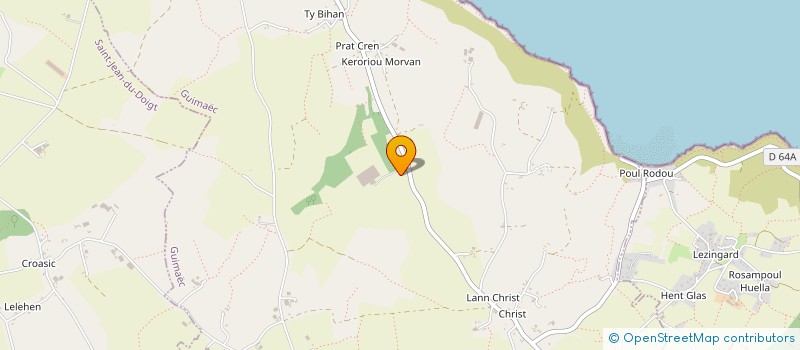 localisation de l'entreprise GIE LES SERRES DE L'OUEST  GUIMAEC