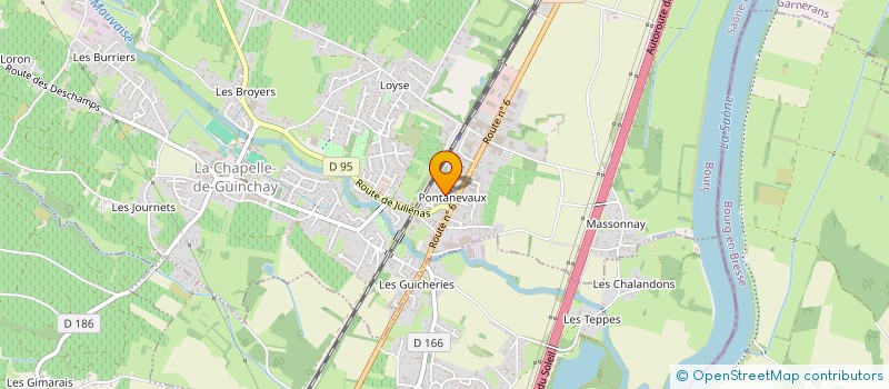 localisation de l'entreprise GIE LES VERGERS DE SAONE ET LOIRE à LA CHAPELLE-DE-GUINCHAY