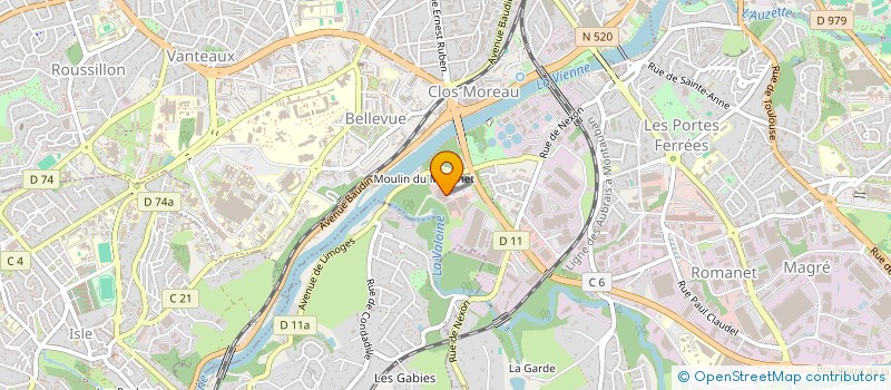 localisation de l'entreprise GIE LIMOGES SUD à LIMOGES