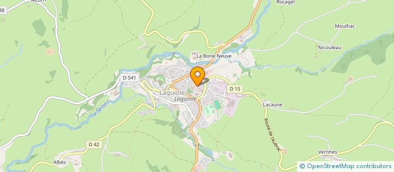 localisation de l'entreprise GIE LIMOUSIN REPRODUCTEUR DU PAYS D'OC  LAGUIOLE