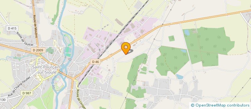 localisation de l'entreprise GIE LOIRE AUVERGNE AGRO à SAINT-POURCAIN-SUR-SIOULE