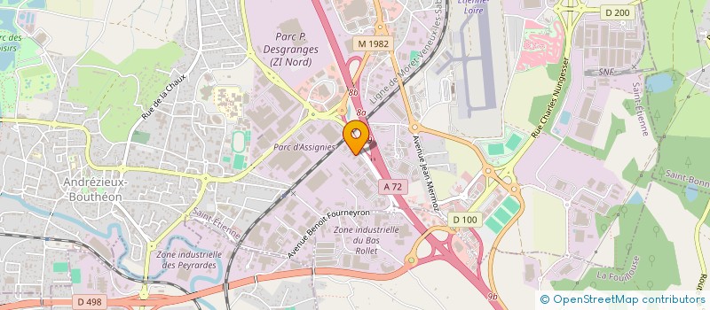 localisation de l'entreprise GIE LOIRE INTERVENTION SINISTRE ACCIDENT  ANDREZIEUX-BOUTHEON