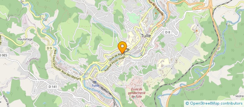 localisation de l'entreprise GIE MAITRES PATISSIERS CORREZE à TULLE