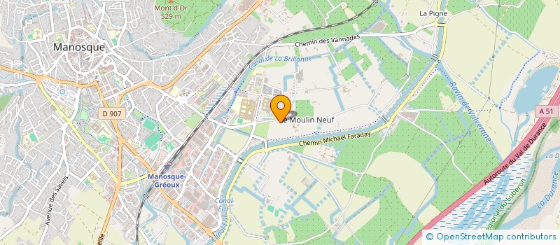 localisation de l'entreprise GIE MANOSCAN à MANOSQUE