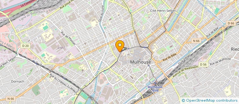 localisation de l'entreprise GIE MANURHIN BOFORS à MULHOUSE