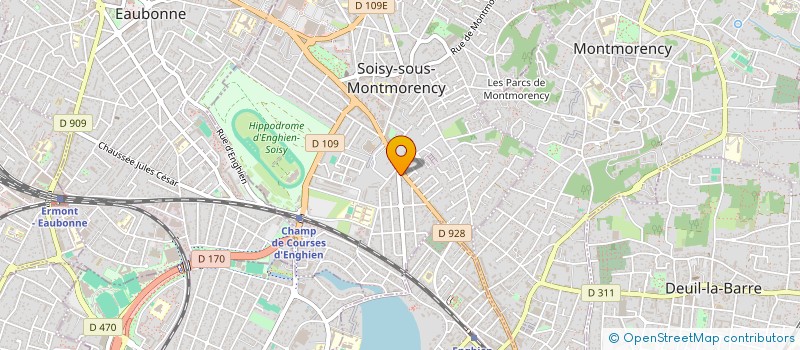 localisation de l'entreprise GIE MARIATHAS LUNETTERIE  SOISY-SOUS-MONTMORENCY