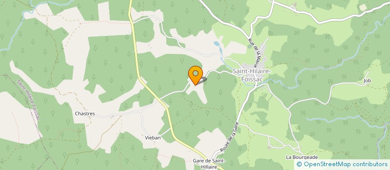 localisation de l'entreprise GIE MIELLERIE DU HAUT LIMOUSIN à SAINT-HILAIRE-FOISSAC