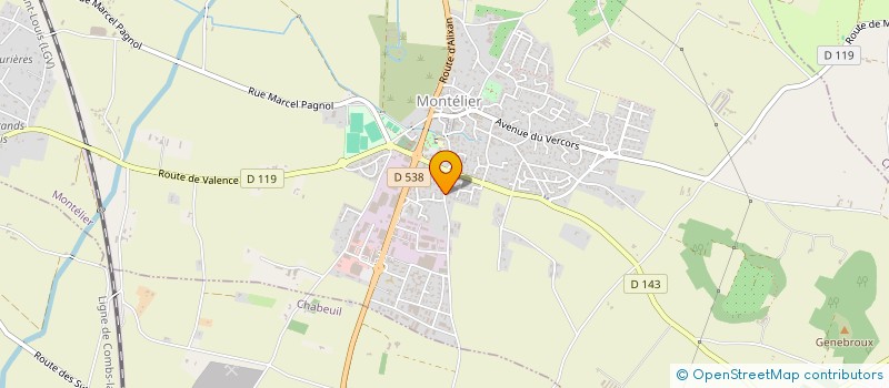 localisation de l'entreprise GIE MISTRAL  MONTELIER