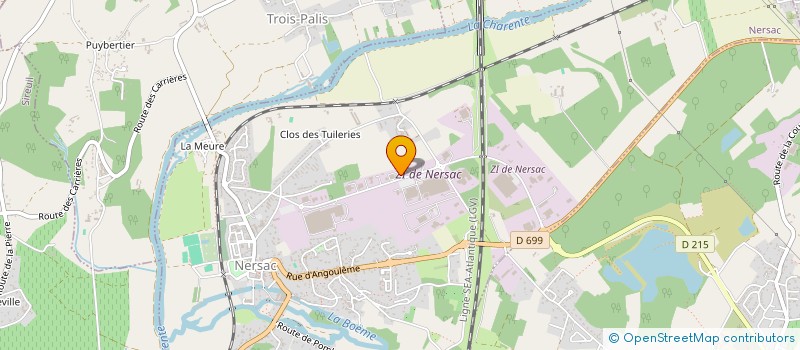 localisation de l'entreprise GIE NATRIPAC à NERSAC