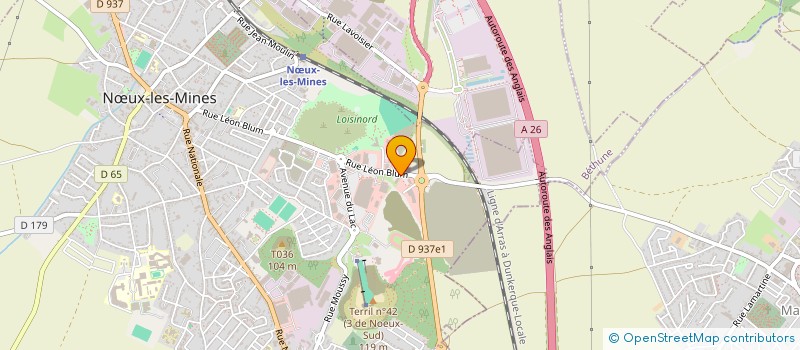 localisation de l'entreprise GIE OPTIPHARM  NOEUX LES MINES