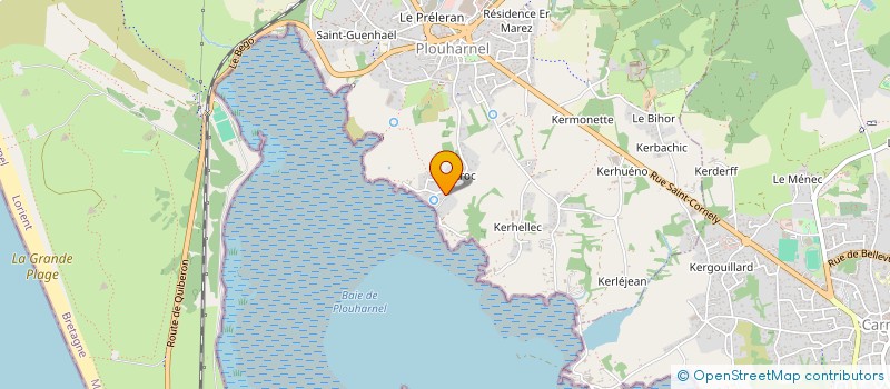 localisation de l'entreprise GIE OSTREICOLE BAIE QUIBERON à PLOUHARNEL