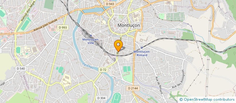 localisation de l'entreprise GIE OVIN à MONTLUCON