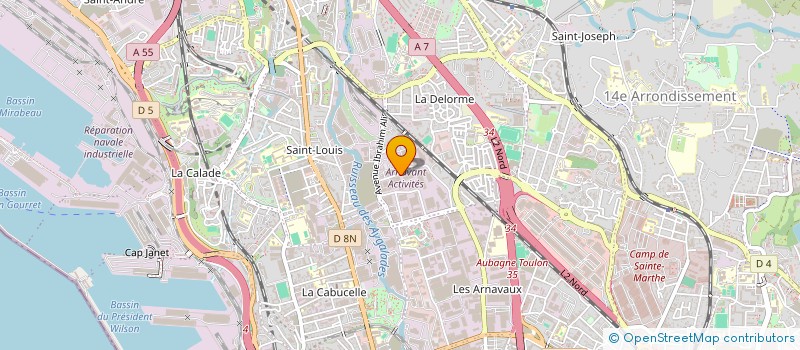 localisation de l'entreprise GIE  PAMAR  MARSEILLE