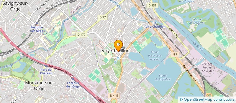 localisation de l'entreprise GIE PARIS SUD à VIRY-CHATILLON
