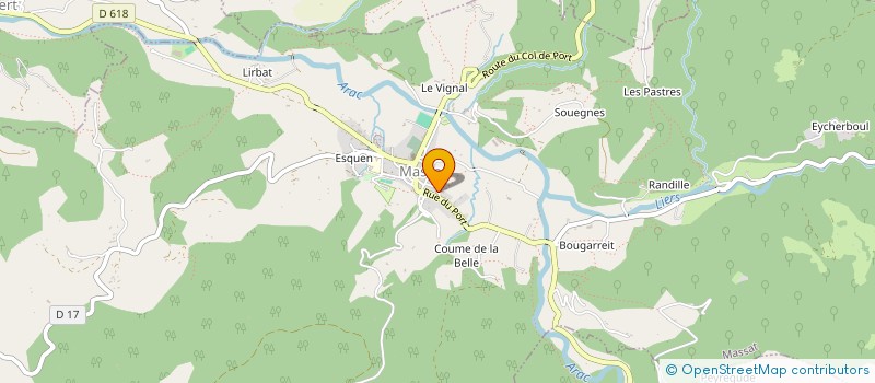 localisation de l'entreprise GIE PASSION BARDAGE à MASSAT
