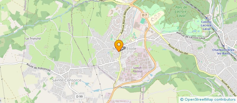 localisation de l'entreprise GIE PHARMA BREVENNE  MARCY-L'ETOILE